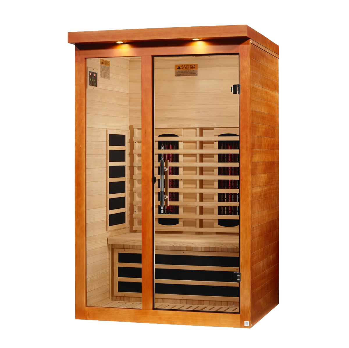 Dynamic Llumeneres 2-Person Full Spectrum Infrared Sauna — left view