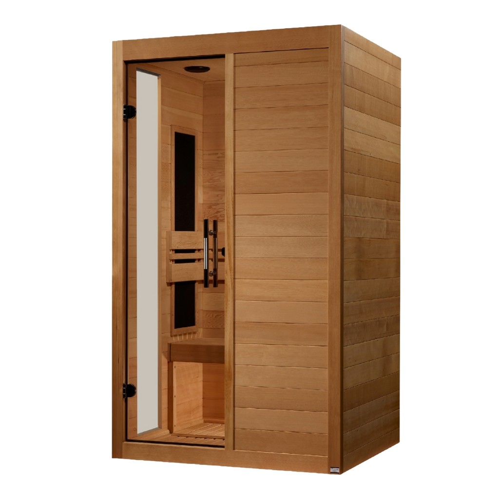 Dynamic Lucca 2-Person Low EMF Far Infrared Sauna — left view