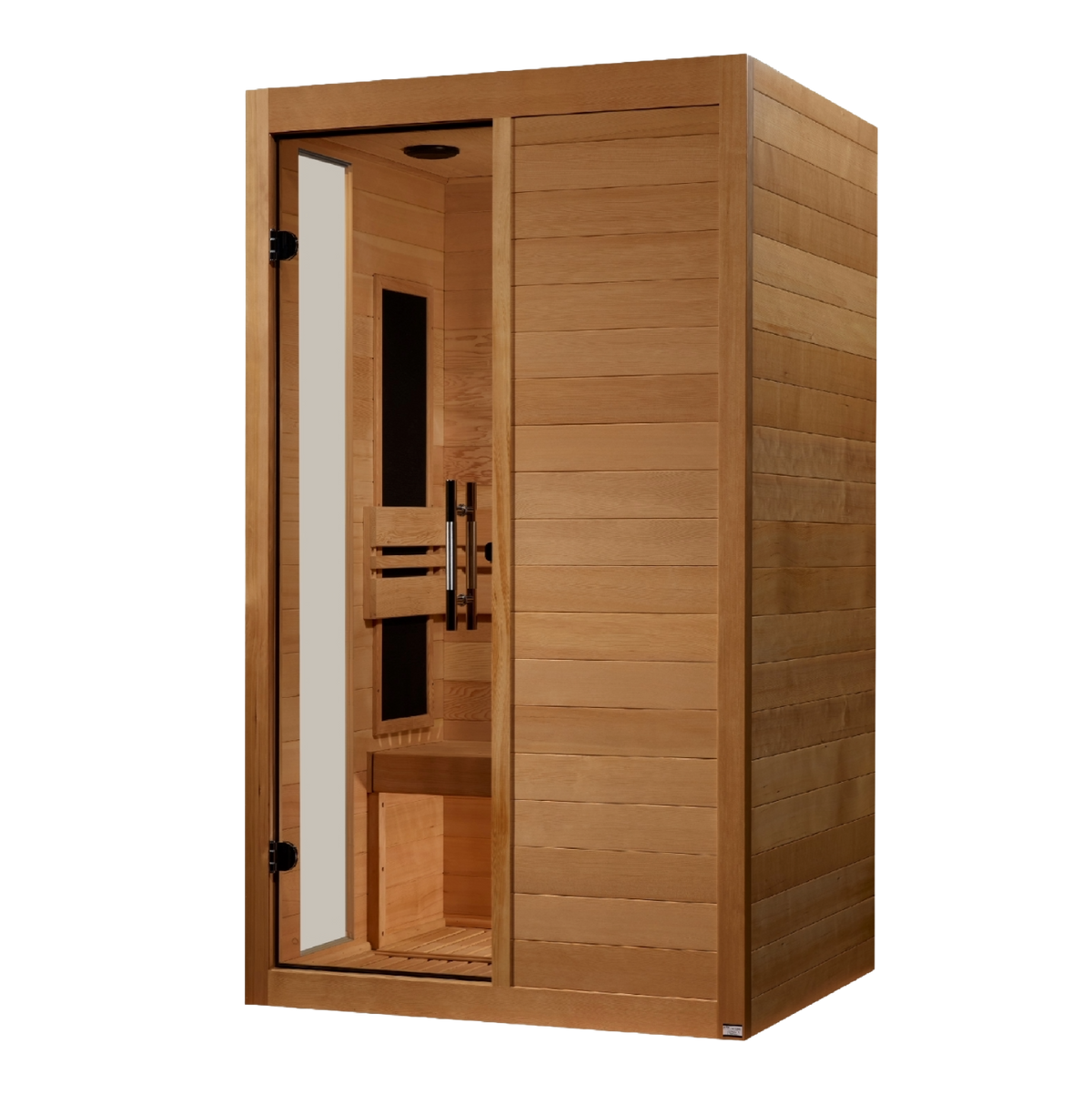 Dynamic Lucca 2-Person Low EMF Far Infrared Sauna — left view