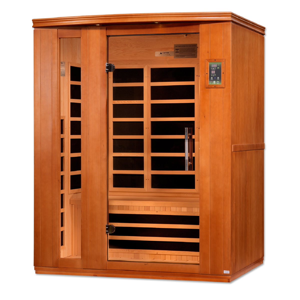 Dynamic Lugano 3-Person Low EMF Far Infrared Sauna — right exterior view