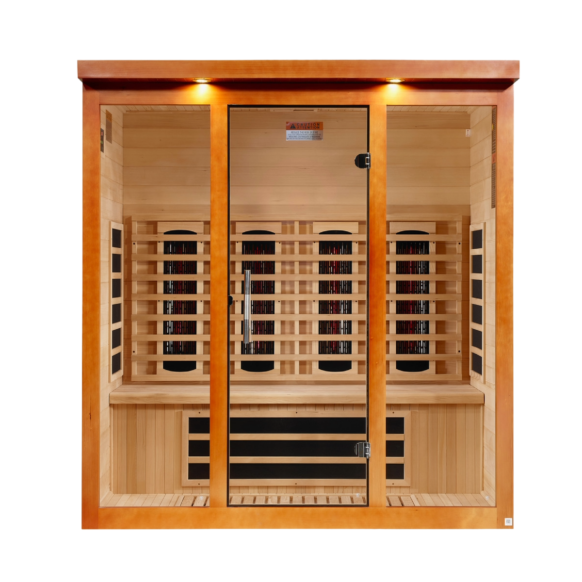 Dynamic Vila Grande 4-Person Full Spectrum Infrared Sauna — front view