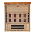 Dynamic Vila Grande 4-Person Full Spectrum Infrared Sauna — interior view