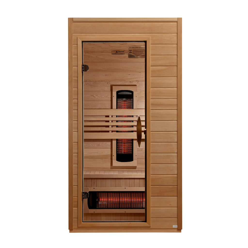 Dynamic Martin 1–2-Person Full Spectrum Infrared Sauna — front view