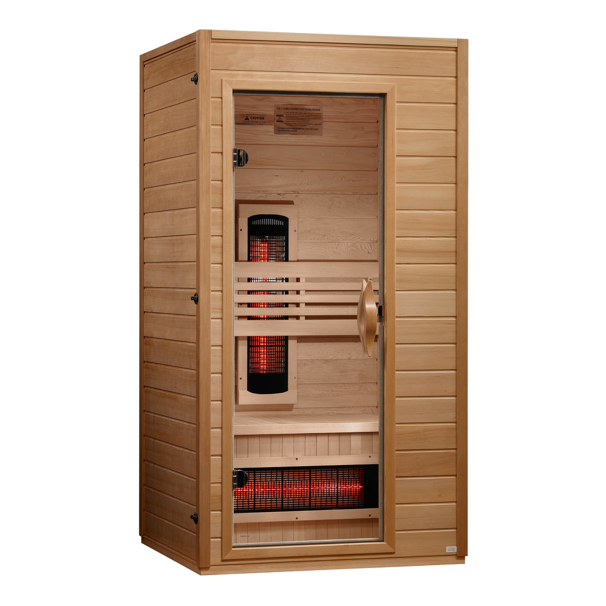 Dynamic Martin 1–2-Person Full Spectrum Infrared Sauna — left view