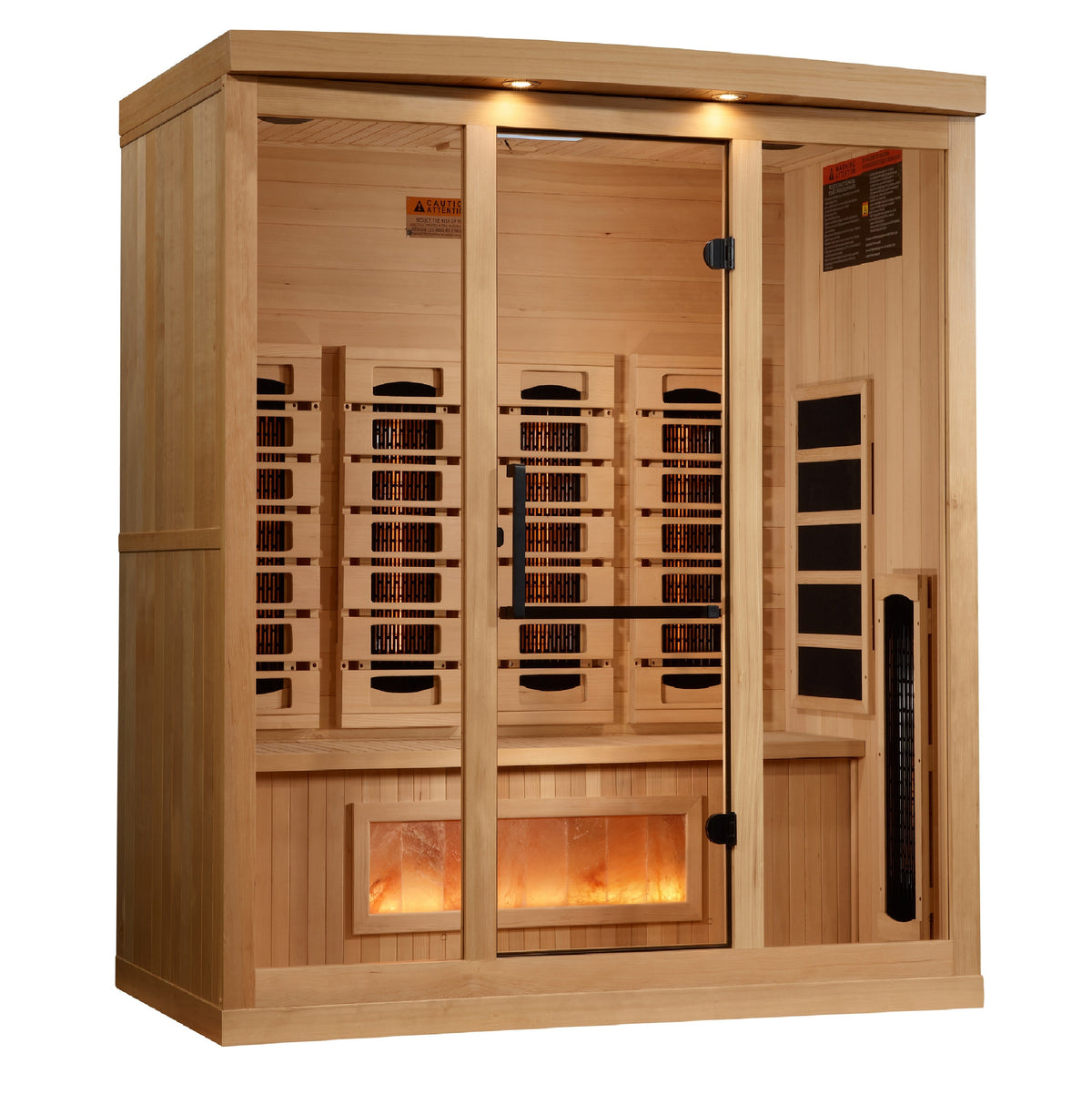 Golden Designs 4-Person Full Spectrum Sauna with Himalayan Salt Bars — product view 1