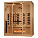 Golden Designs 4-Person Full Spectrum Sauna with Himalayan Salt Bars — product view 3