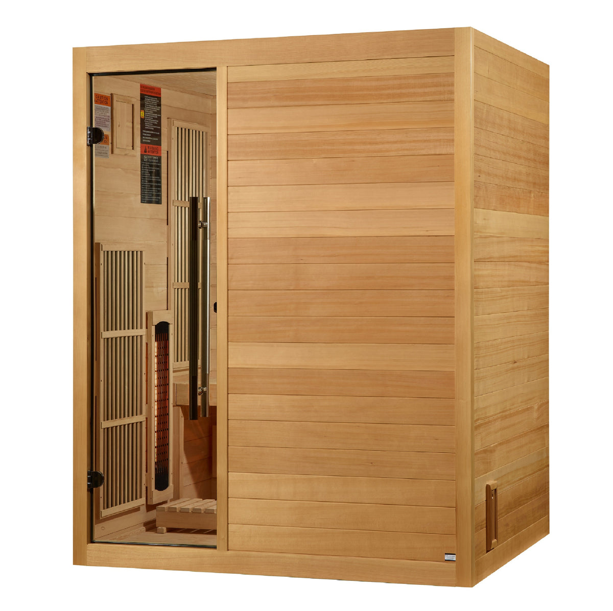 Golden Designs Soria 3-Person Indoor Hybrid Sauna — product view 2