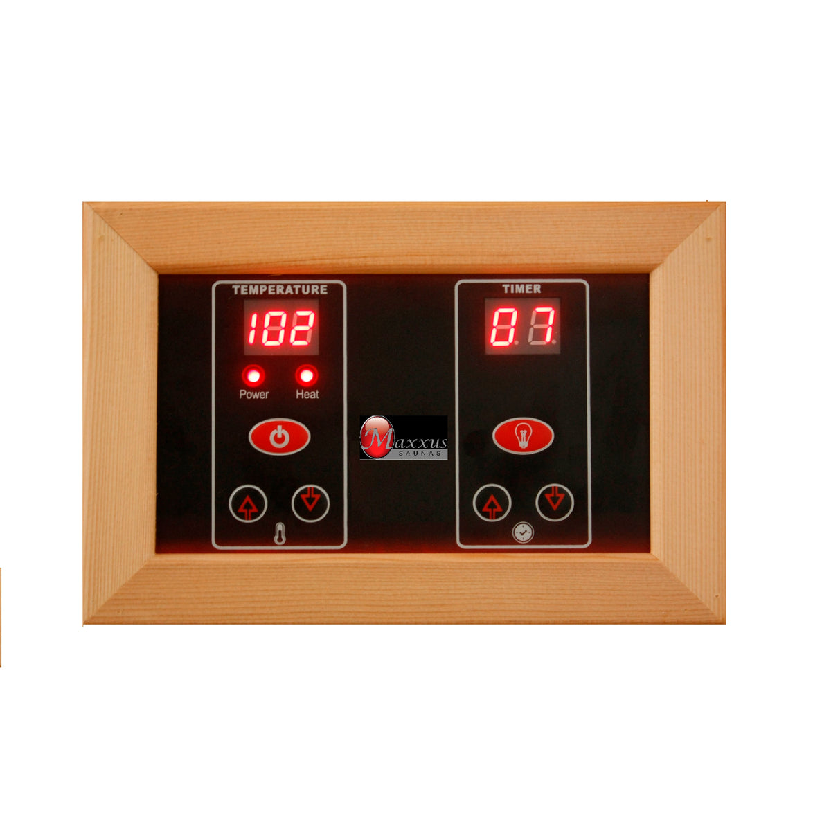 Maxxus sauna LED temperature and timer control panel