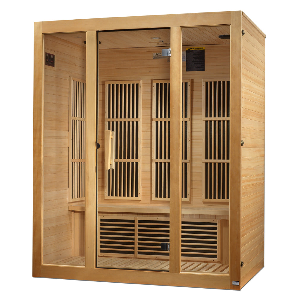 Maxxus Bellevue 3-Person Low EMF Far Infrared Sauna — right exterior view