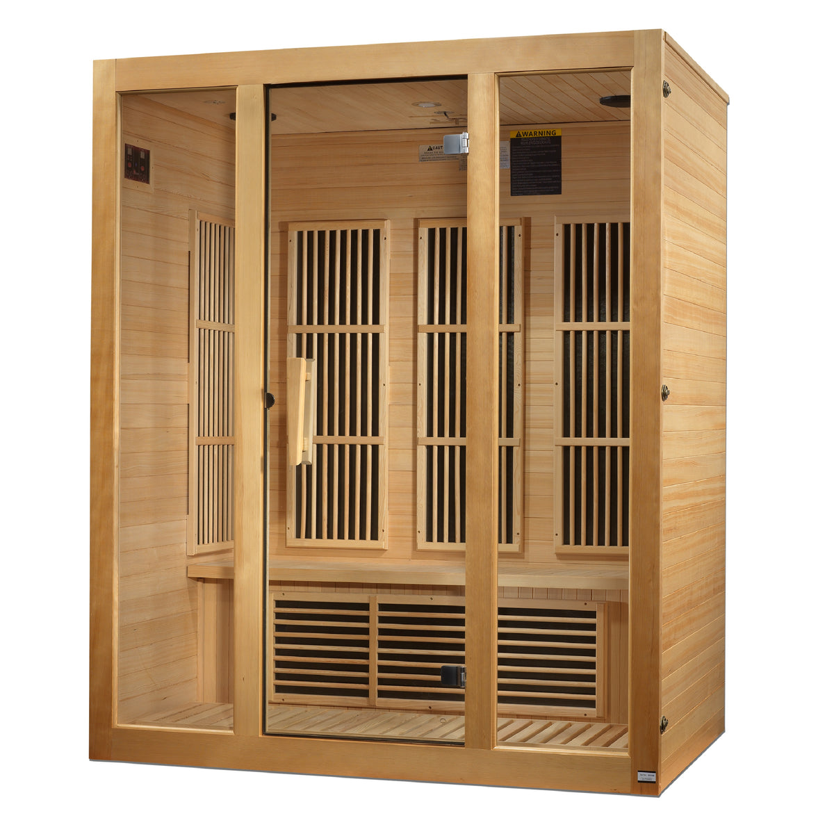 Maxxus Bellevue 3-Person Low EMF Far Infrared Sauna — right exterior view