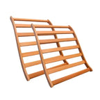 Canadian Red Cedar S-shaped backrests; select a 2-pack or 3-pack