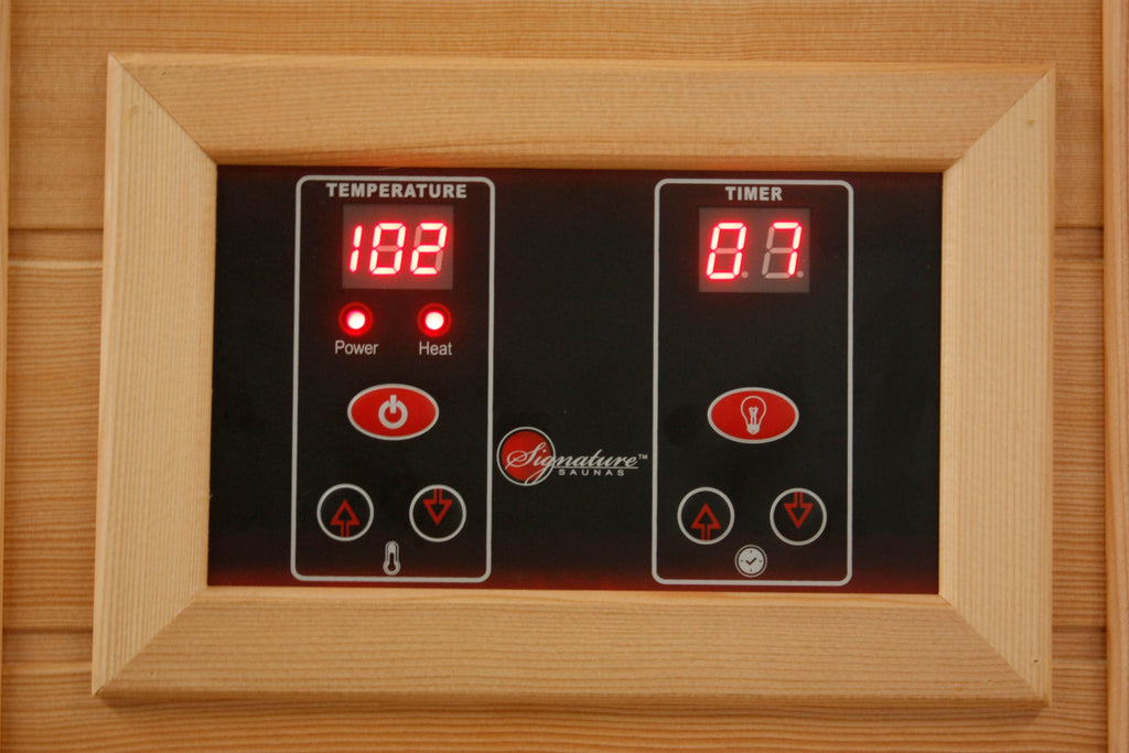 Sauna control panel detail