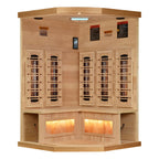 Golden Designs 3-Person Corner Full Spectrum Sauna with Himalayan Salt Bars — additional manufacturer view