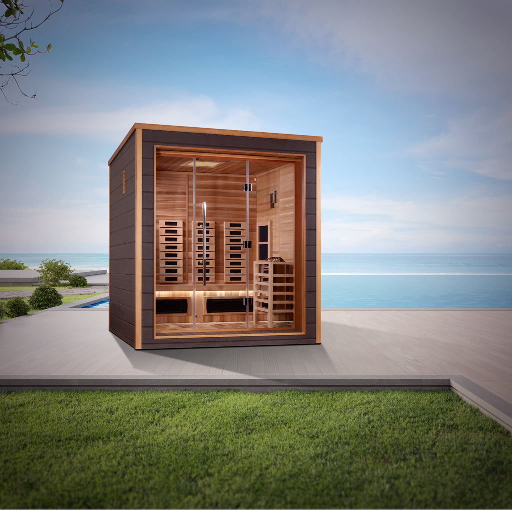 Golden Designs Visby 3-Person Hybrid Outdoor Sauna — additional manufacturer view