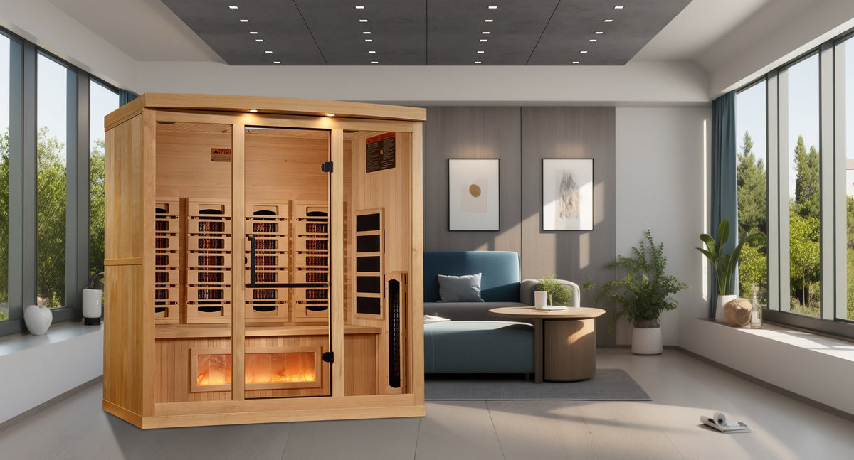 Golden Designs 4-Person Full Spectrum Sauna with Himalayan Salt Bars — additional manufacturer view
