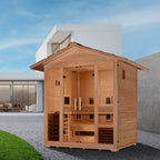 Golden Designs Gargellen 5-Person Hybrid Outdoor Sauna — Pitched Roof — additional manufacturer view