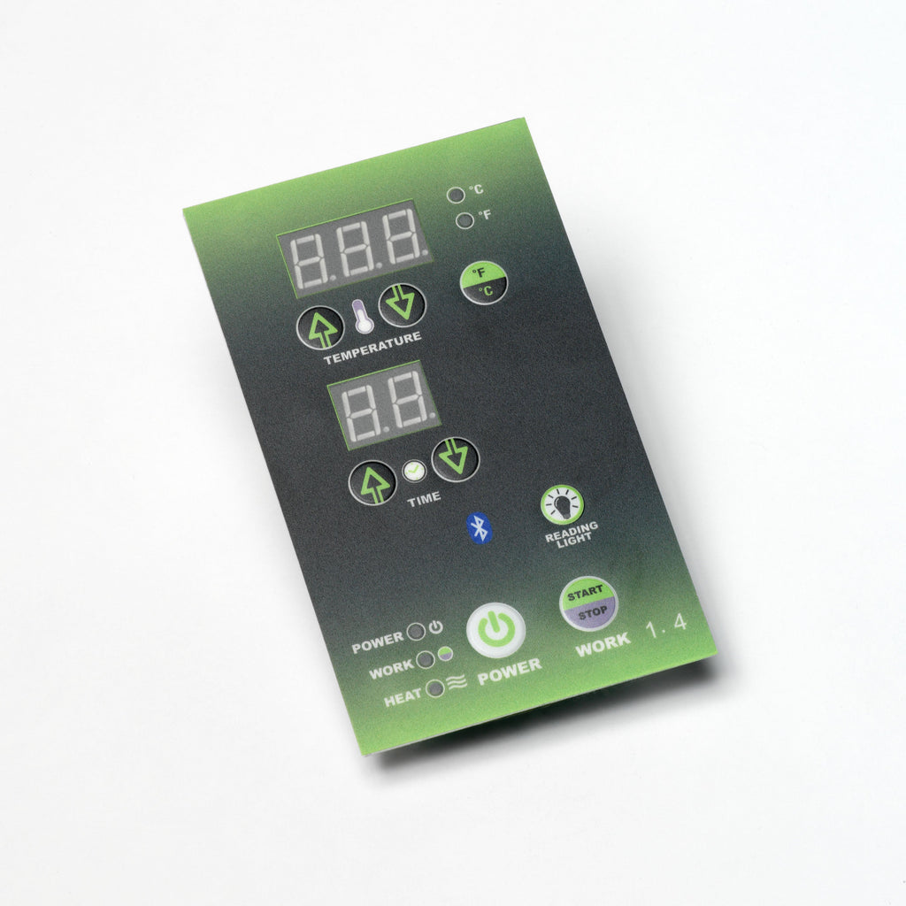 Sauna control panel detail