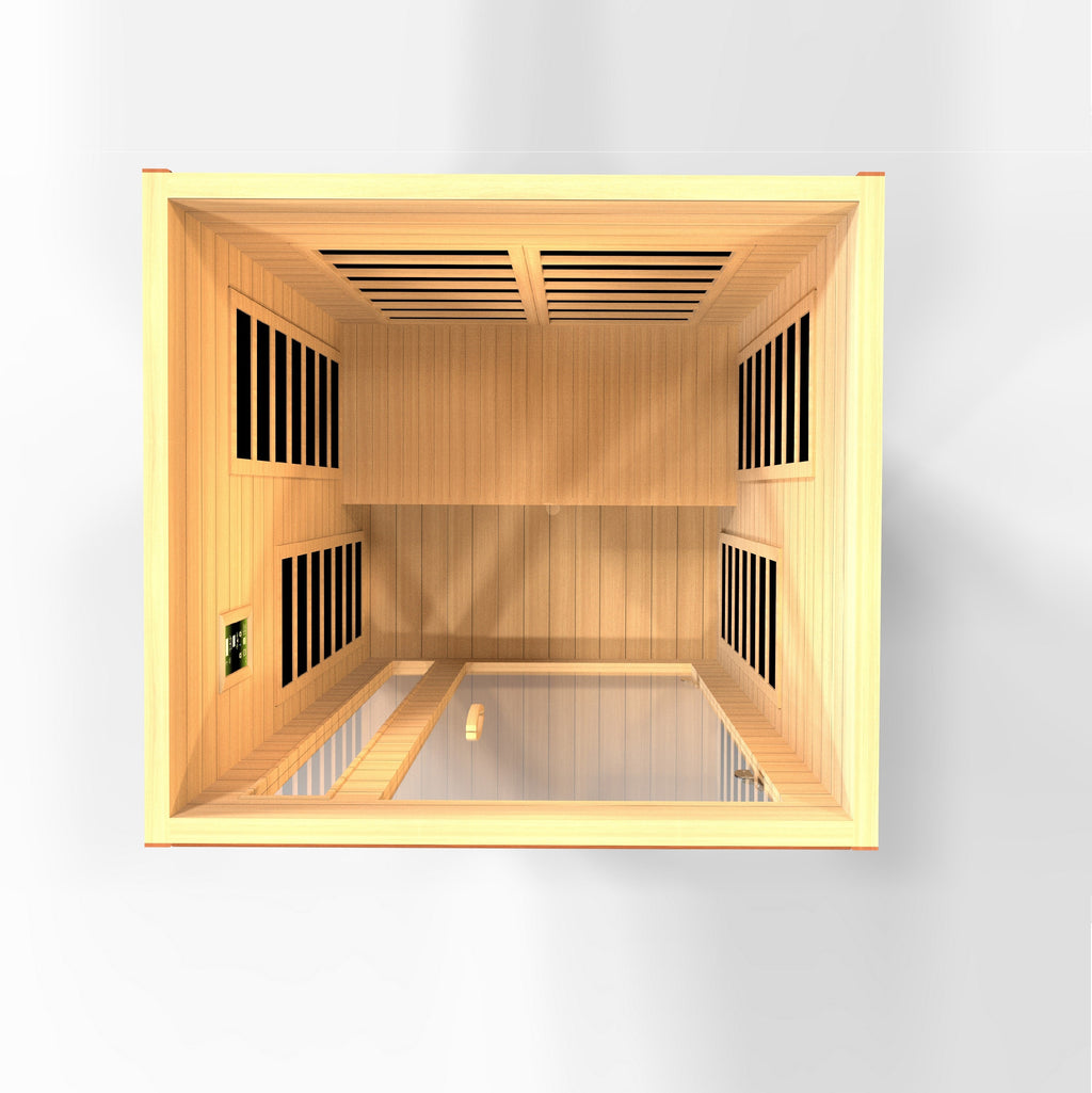 Sauna interior and construction detail