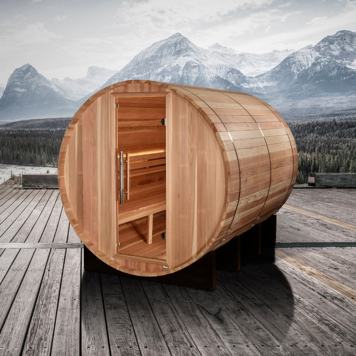 Golden Designs Klosters 6-Person Cedar Barrel Sauna — additional manufacturer view