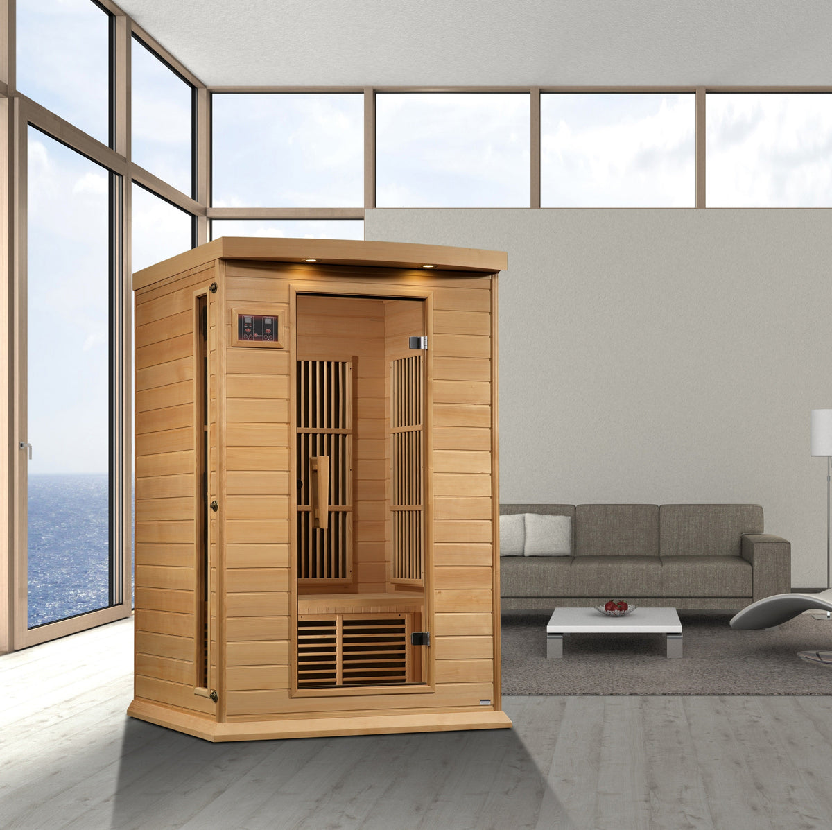 Maxxus 2-Person Near Zero EMF Infrared Sauna — Hemlock — additional manufacturer view