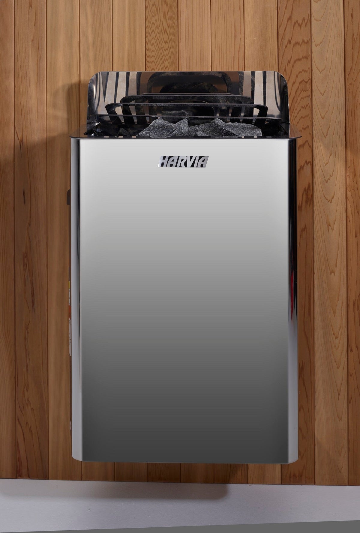 Harvia electric sauna heater detail
