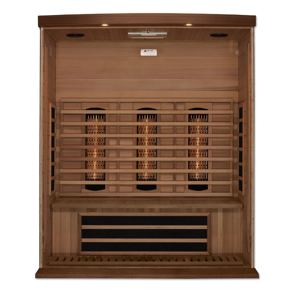 Maxxus 3-Person Full Spectrum Infrared Sauna — Red Cedar — additional manufacturer view