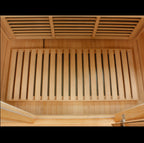 Sauna floor heating panel detail