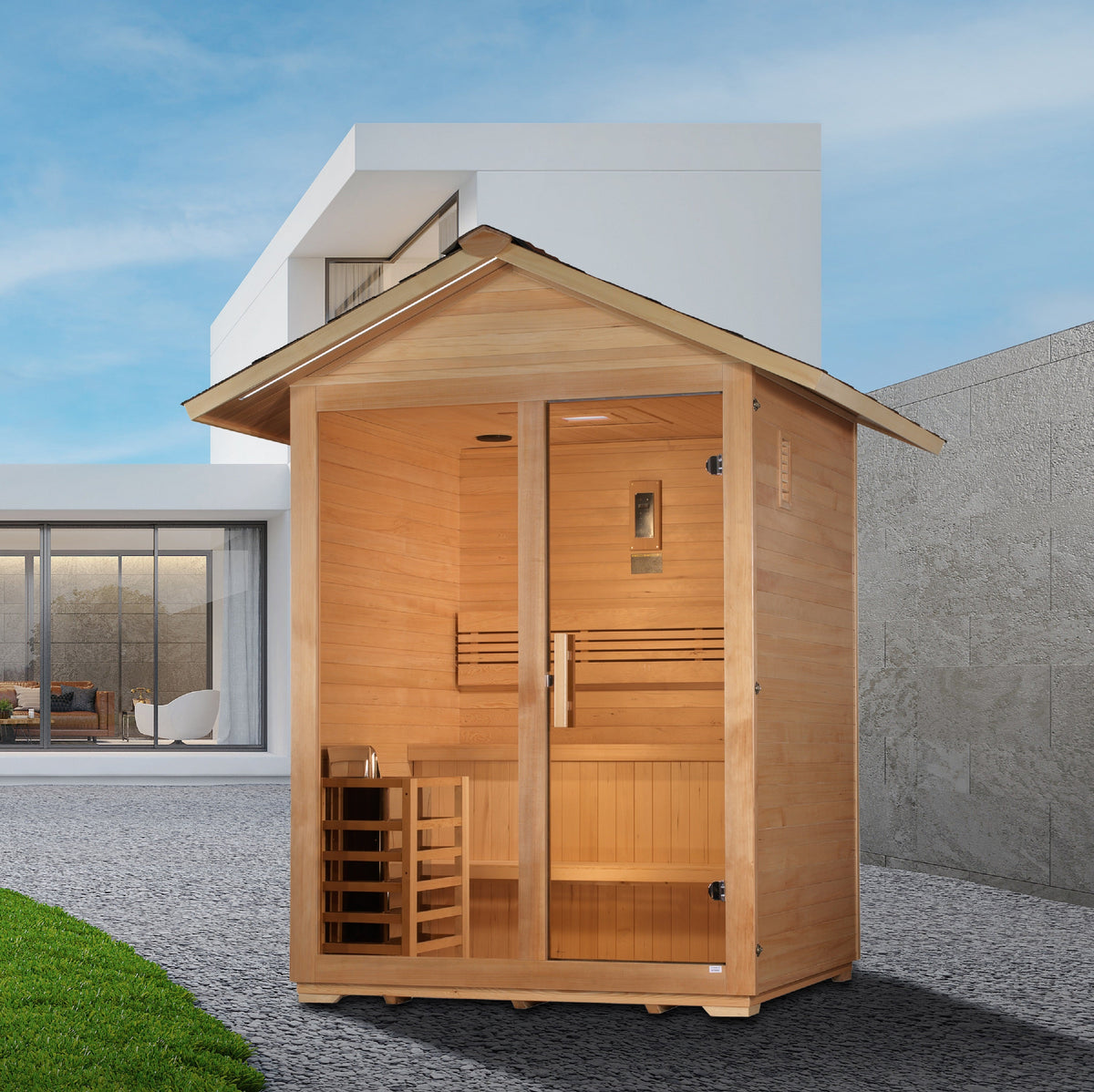 Golden Designs Arlberg 3-Person Traditional Outdoor Sauna — additional manufacturer view