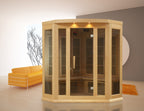 Maxxus 3-Person Corner Low EMF Far Infrared Sauna — Canadian Hemlock — additional manufacturer view