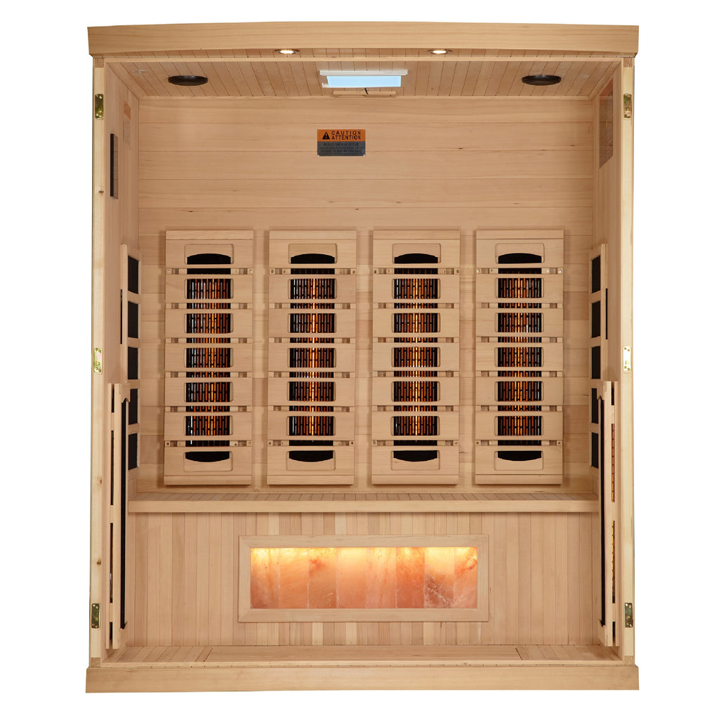 Golden Designs 4-Person Full Spectrum Sauna with Himalayan Salt Bars — additional manufacturer view