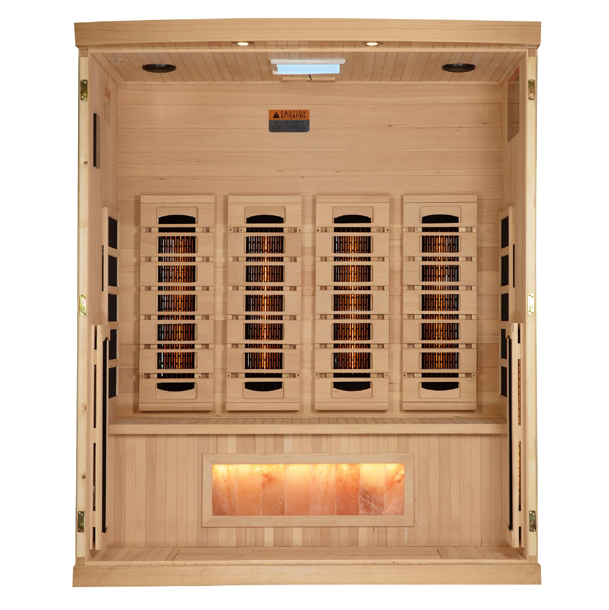 Golden Designs 4-Person Full Spectrum Sauna with Himalayan Salt Bars — additional manufacturer view