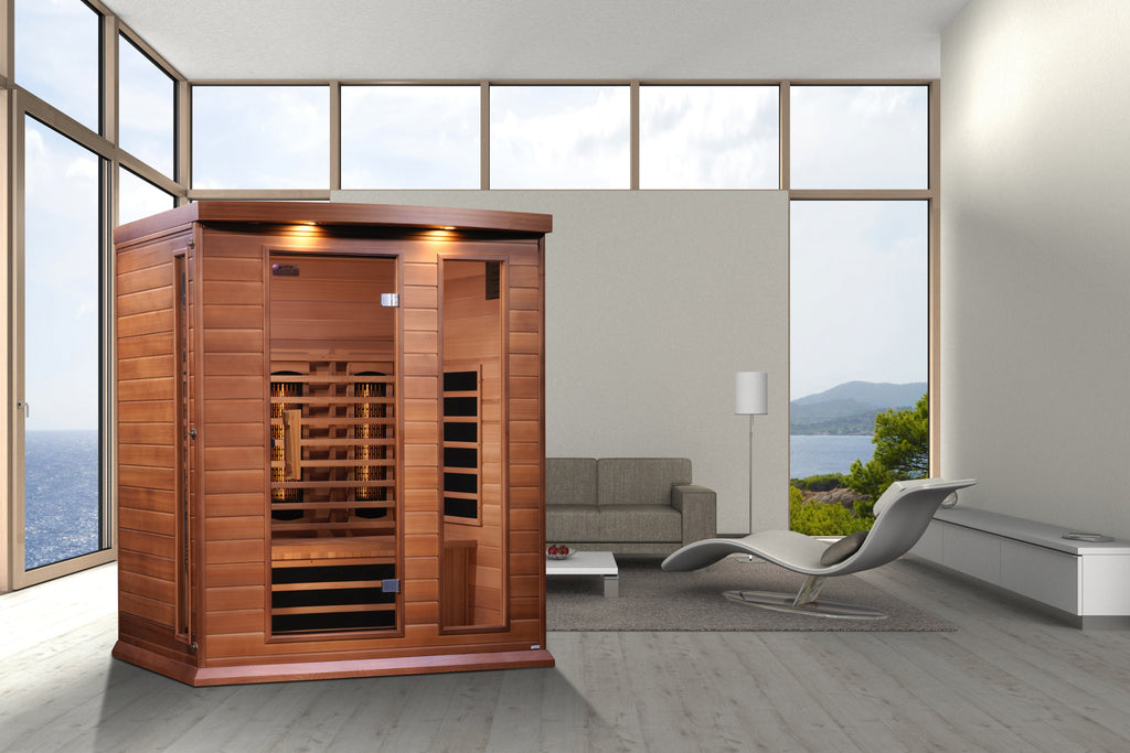 Maxxus 3-Person Full Spectrum Infrared Sauna — Red Cedar — additional manufacturer view