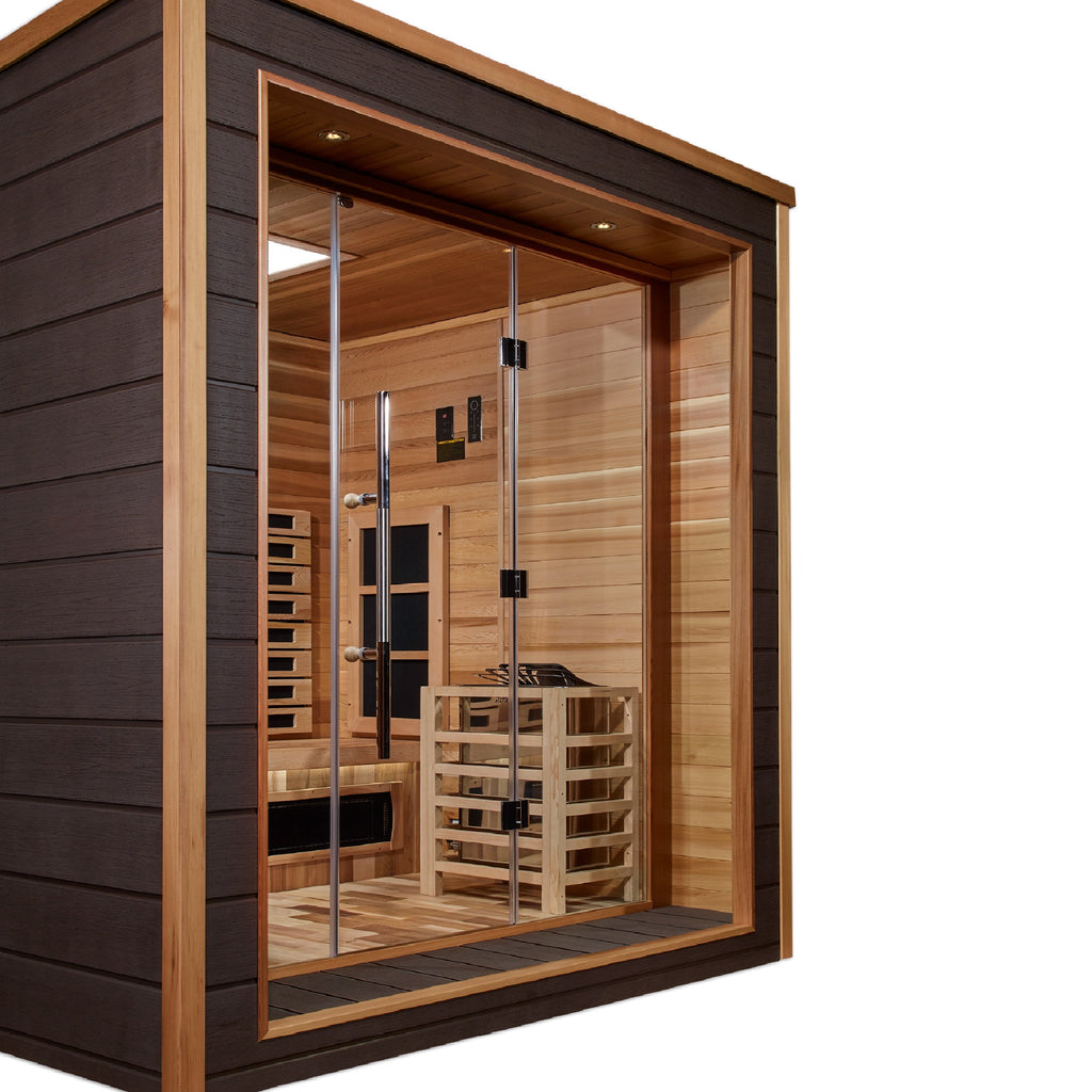 Golden Designs Visby 3-Person Hybrid Outdoor Sauna — additional manufacturer view