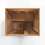 Sauna interior and construction detail