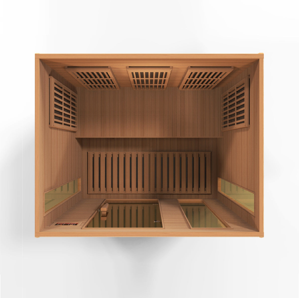 Sauna interior and construction detail