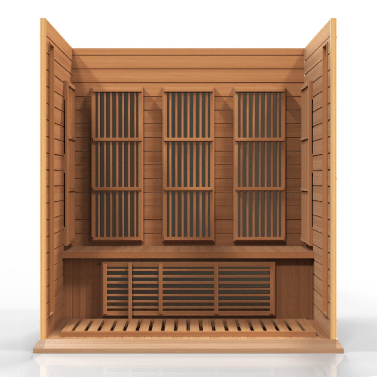 Sauna interior and construction detail