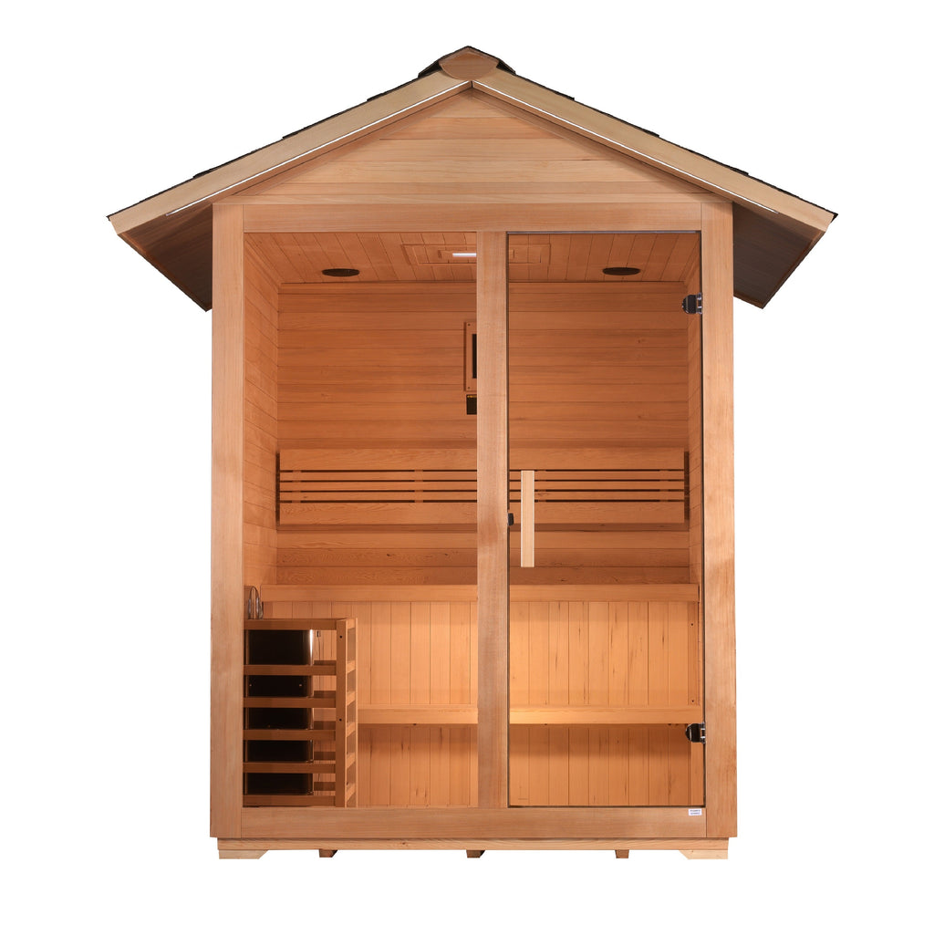 Golden Designs Arlberg 3-Person Traditional Outdoor Sauna — additional view 2