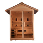 Golden Designs Carinthia 3-Person Hybrid Outdoor Sauna — Pitched Roof — additional view 2