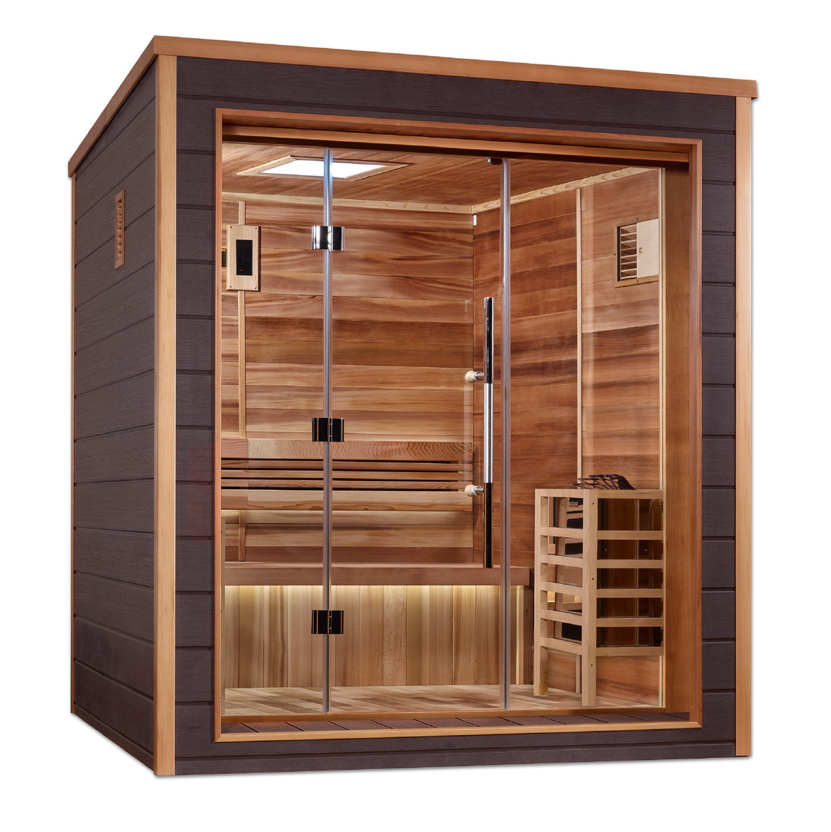 Golden Designs Drammen 3-Person Traditional Outdoor Sauna — product view