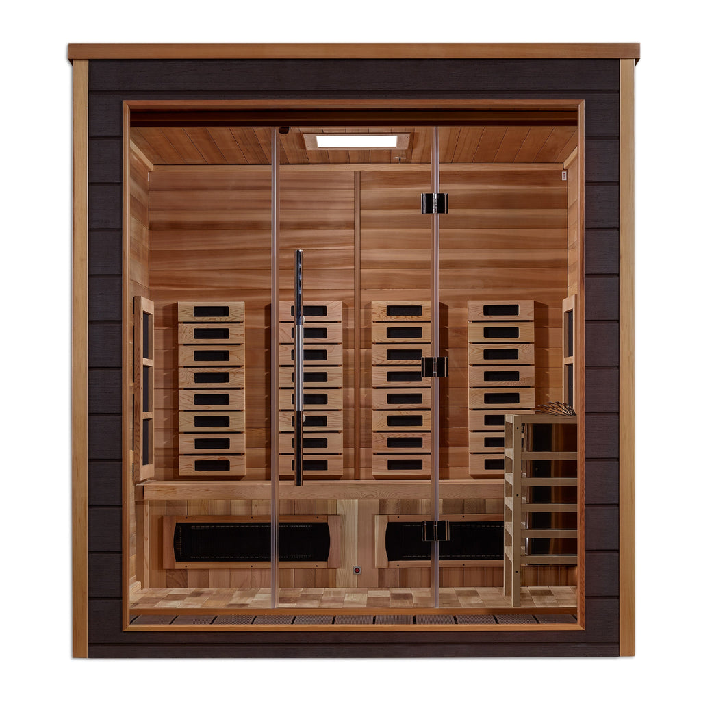 Golden Designs Visby 3-Person Hybrid Outdoor Sauna — additional view 3