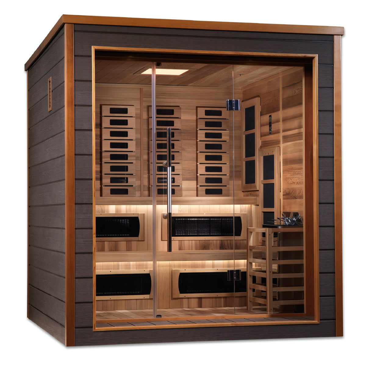 Golden Designs Karlstad 6-Person Hybrid Outdoor Sauna — product view