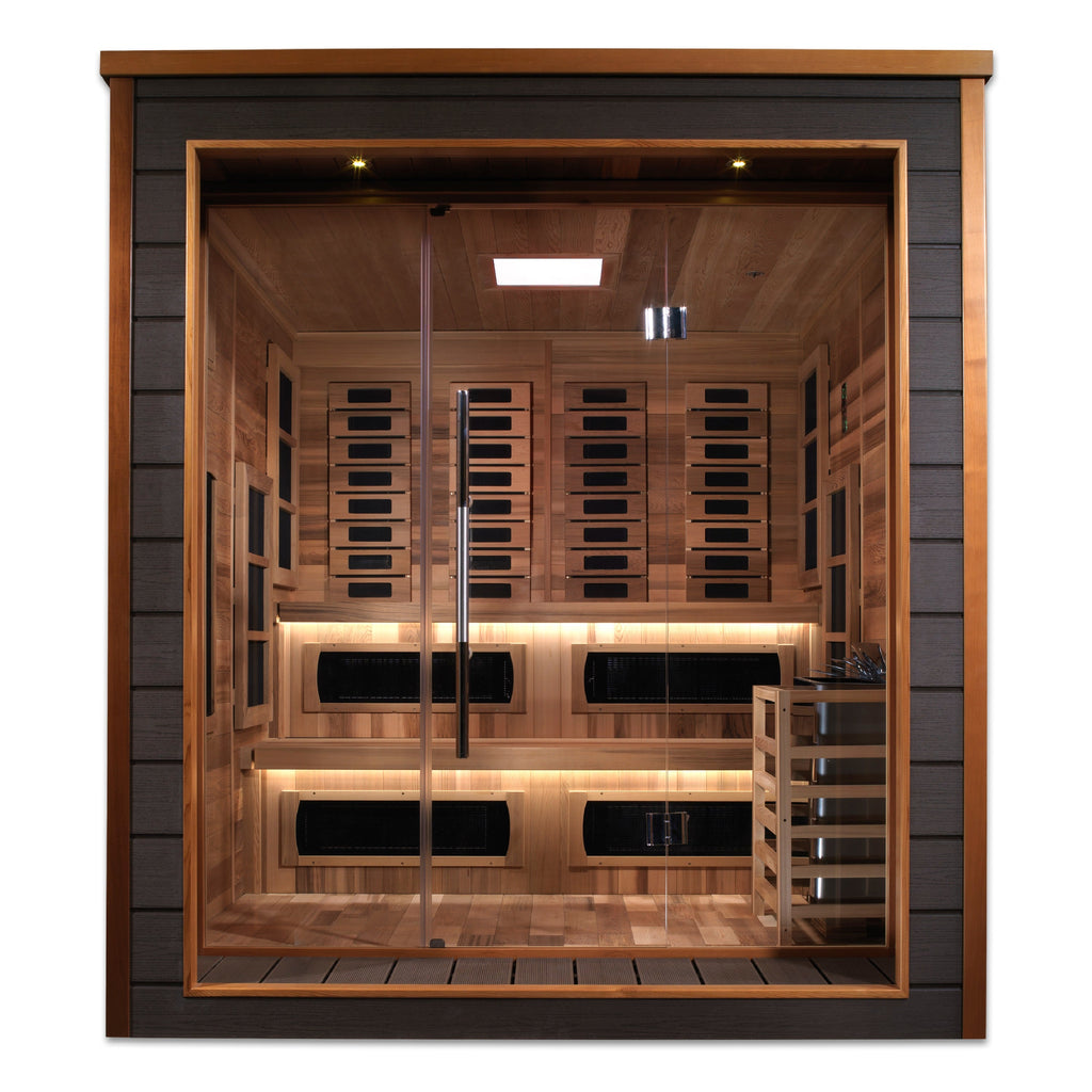 Golden Designs Karlstad 6-Person Hybrid Outdoor Sauna — additional view 3