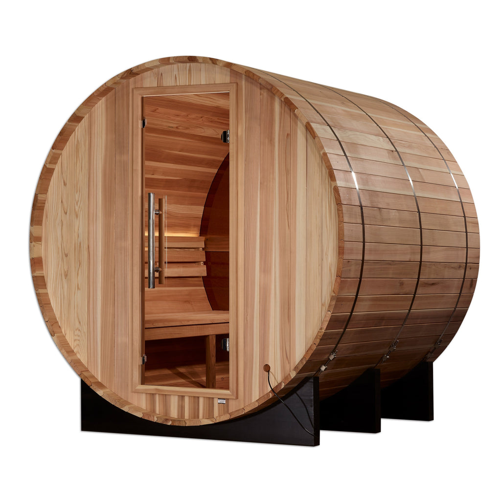 Golden Designs Zurich 4-Person Cedar Barrel Sauna — additional view 2