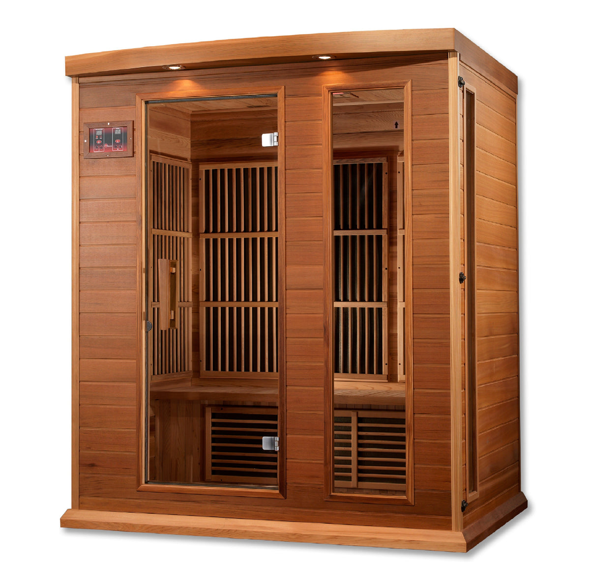 Maxxus 3-Person Low EMF Far Infrared Sauna — Red Cedar — additional view 3