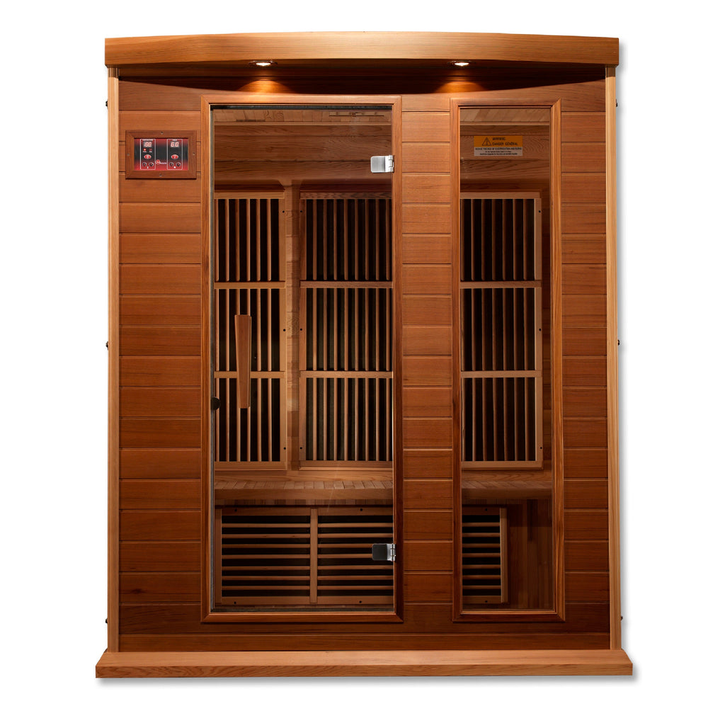 Maxxus Montilemar 3-Person Near Zero EMF Infrared Sauna — Red Cedar — additional view 2