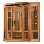 Maxxus Corner 3-Person Low EMF Far Infrared Sauna — Red Cedar — additional view 2