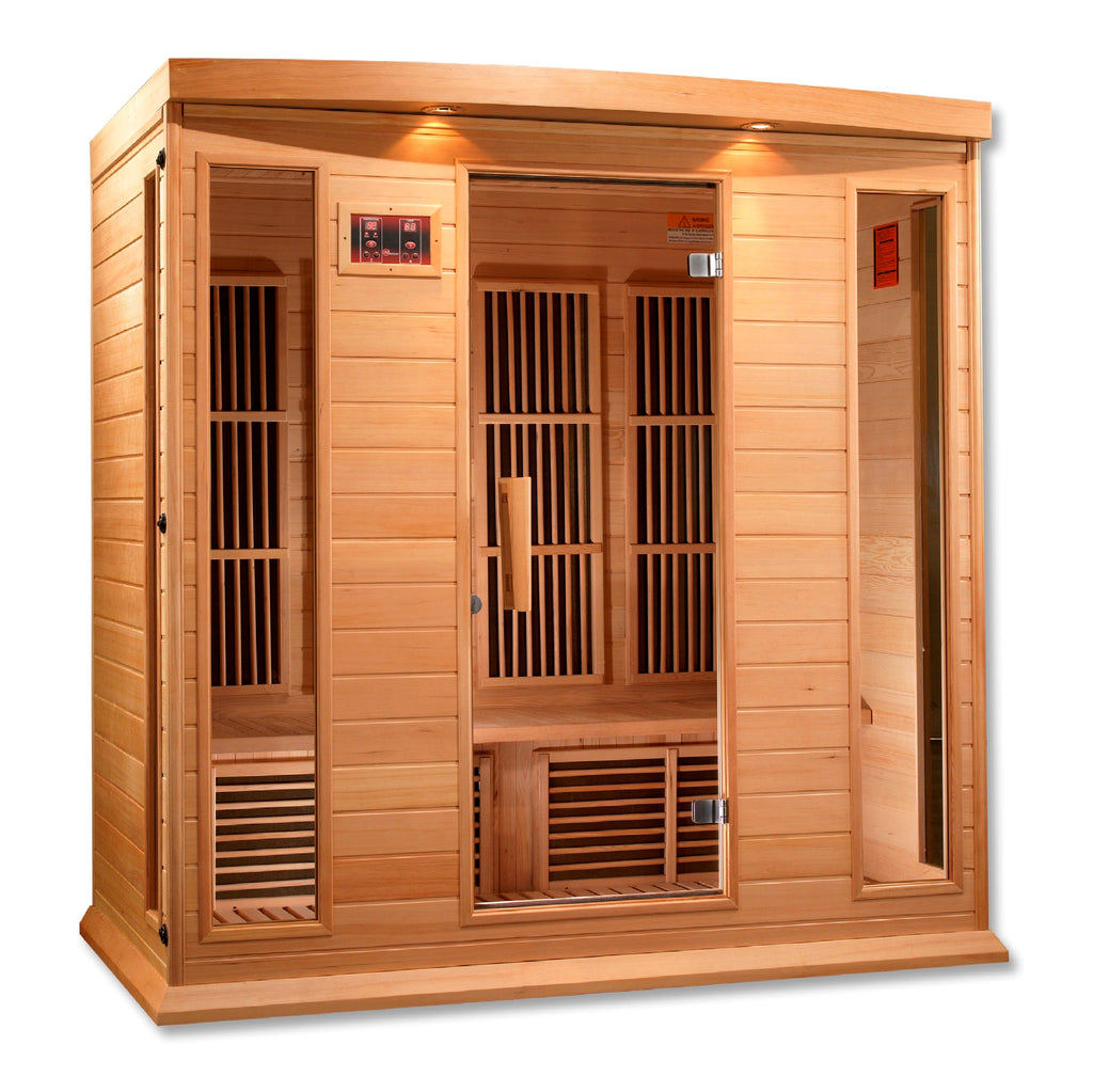 Maxxus 4-Person Low EMF Far Infrared Sauna — Hemlock — product view