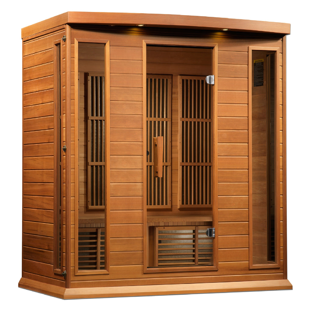 Maxxus 4-Person Low EMF Far Infrared Sauna — Red Cedar — product view