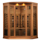 Maxxus 3-Person Corner Full Spectrum Infrared Sauna — Red Cedar — additional view 2