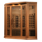 Maxxus 3-Person Corner Full Spectrum Infrared Sauna — Red Cedar — additional view 3